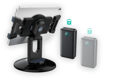 Swivel stands and portable chargers bigger