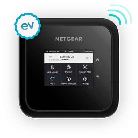 Image displaying a Netgear Hotspot available for rental.