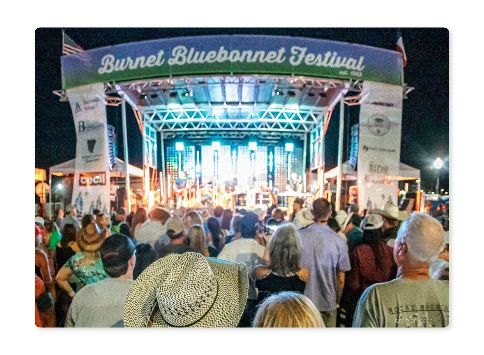 Musical act at the Burnet Bluebonnet Festival